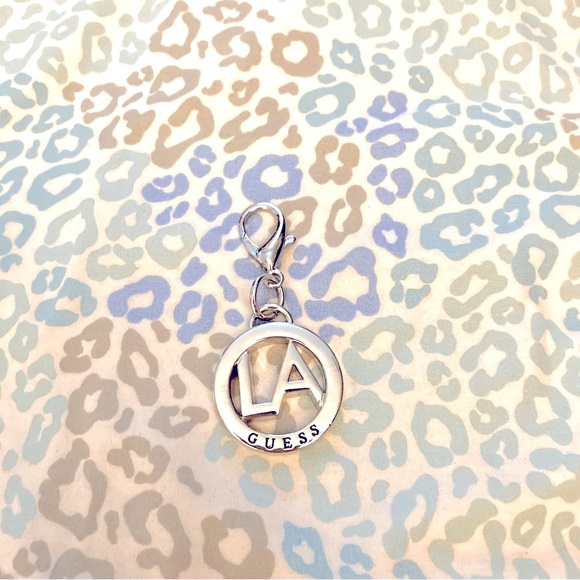 Guess Bags New Silver Color Guess Bag Charm For Purse Key Ring